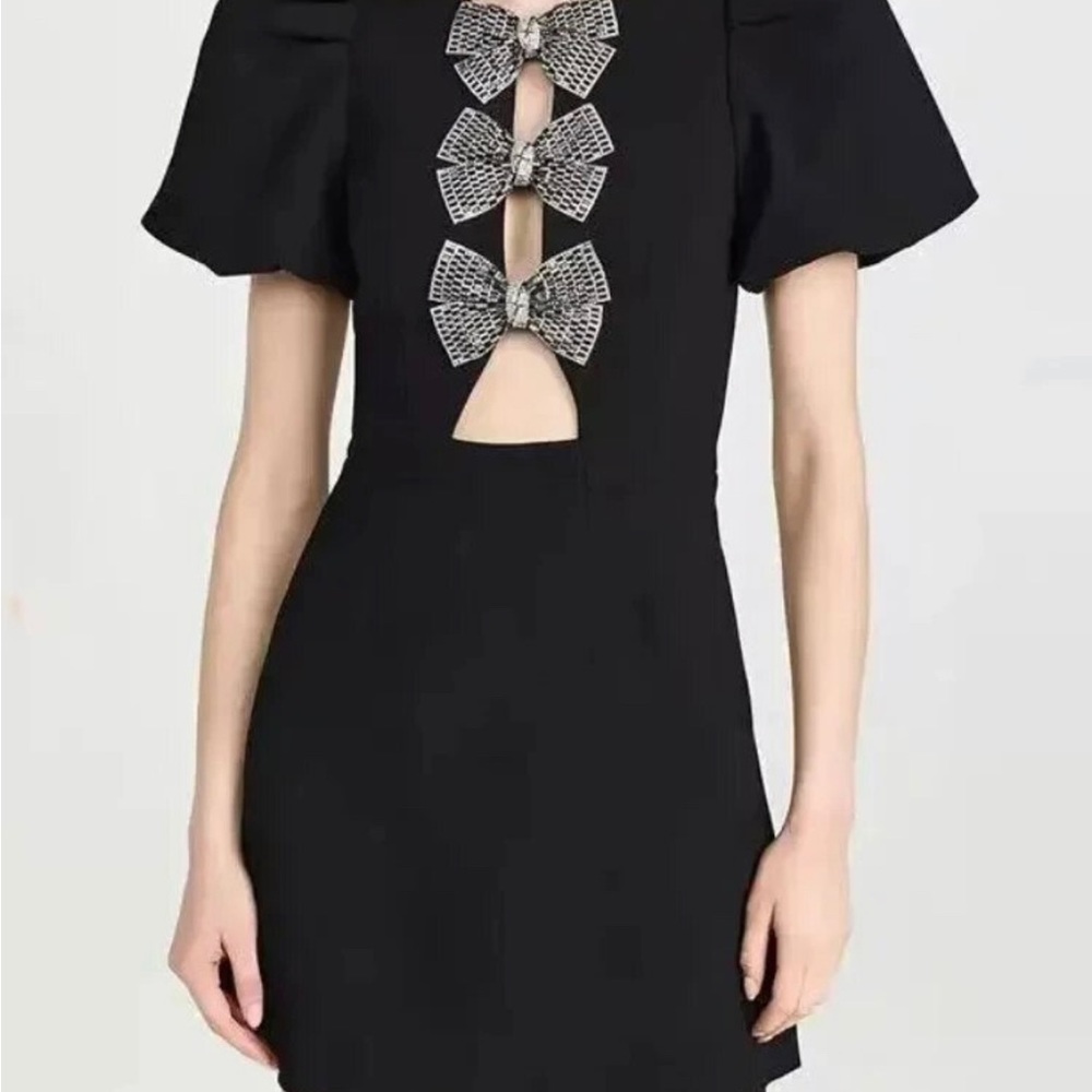 Black bow dress